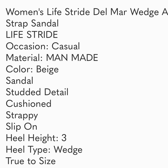 NIB Life Stride Del Mar Wedge - Picture 6 of 6